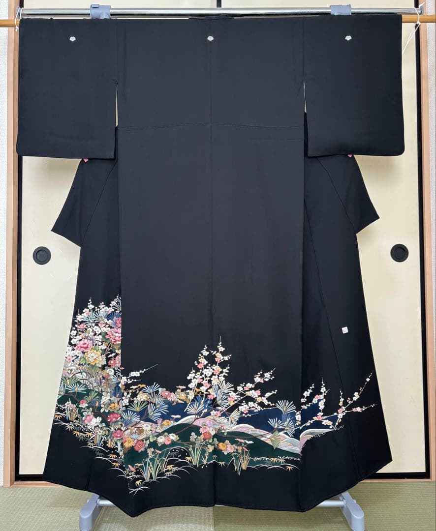 留袖　黒留袖　豪華黒留袖　着物