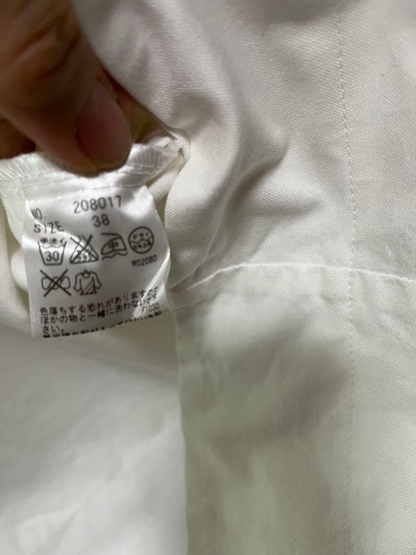 新品・未使用 CLANE クラネ　バックジッパーレイヤードシャツ　M