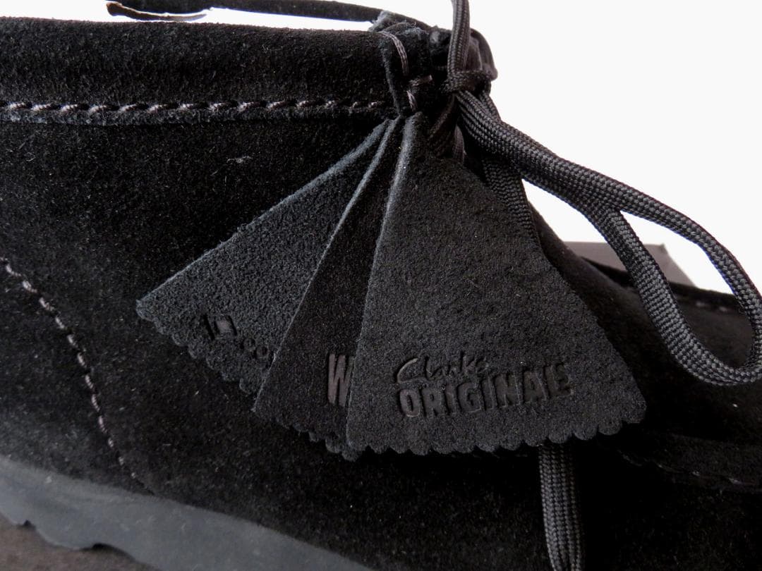 【海遊人】クラークス ワラビーブーツ GTX ブラックスエード UK6.5