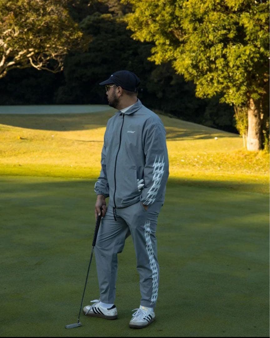 【セットアップ】Cph/Golf THUNDER STRIPES グレー M