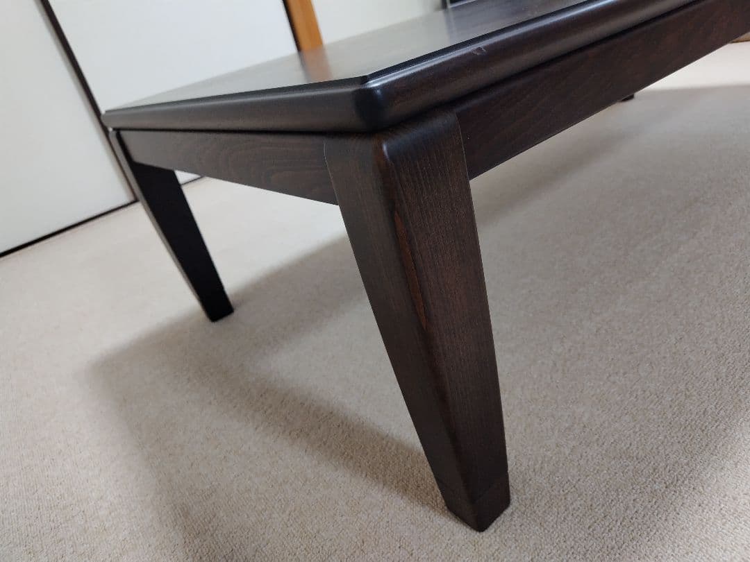 【くろくま】座卓 150cm 机 テーブル ４人 から ８人 団らん