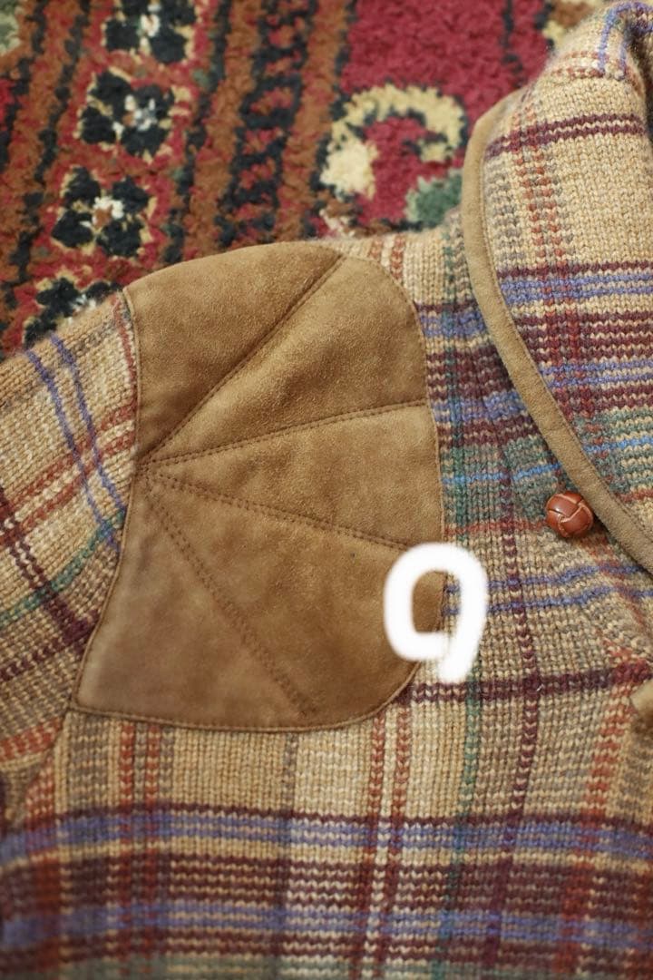 h*a様 ラルフローレン　ニット　セーター　ショールカラー　エルボーパッチ