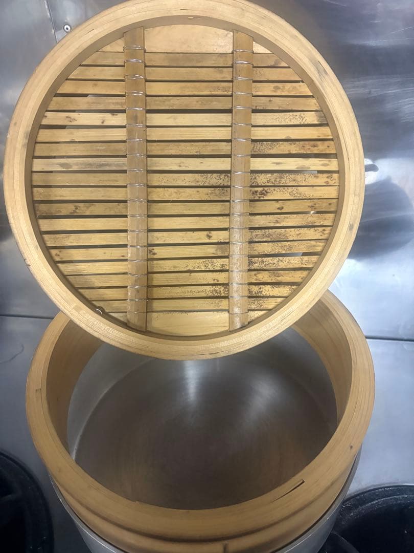 中華せいろ　蒸し器　蒸しかご、30センチ　竹製