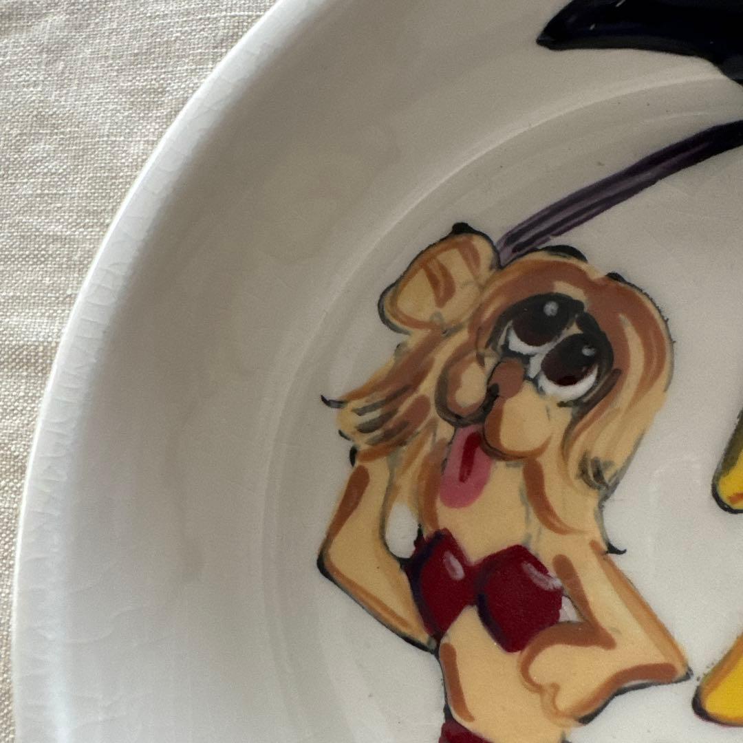 リッツカールトン　ラグナビーチ　トイプードル　陶器ボウル　作家