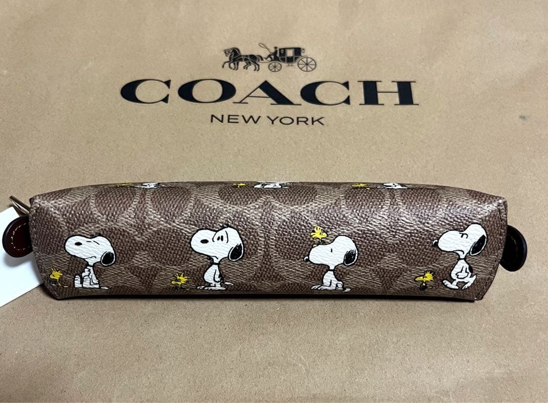 【新品未使用】COACH x PEANUTS スヌーピー コラボペンケース