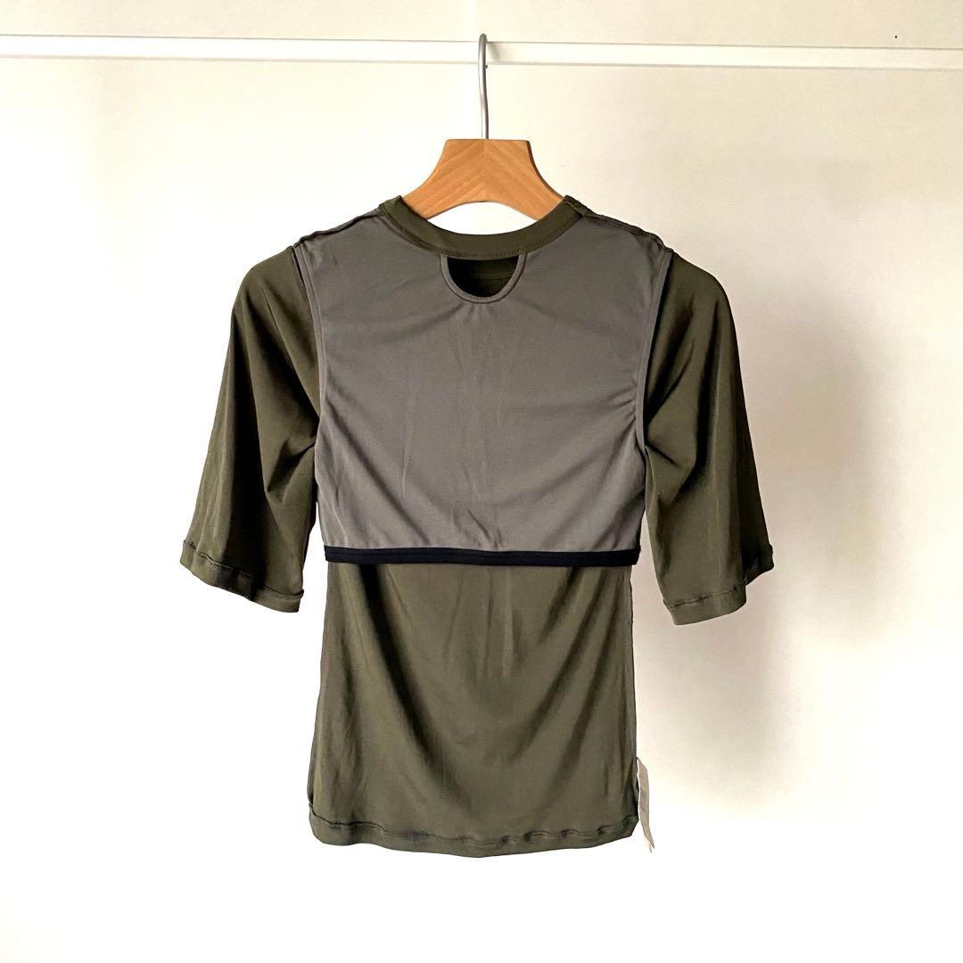 DÅWN No.4 CUP IN SHORT SLEEVES カーキ　トップス