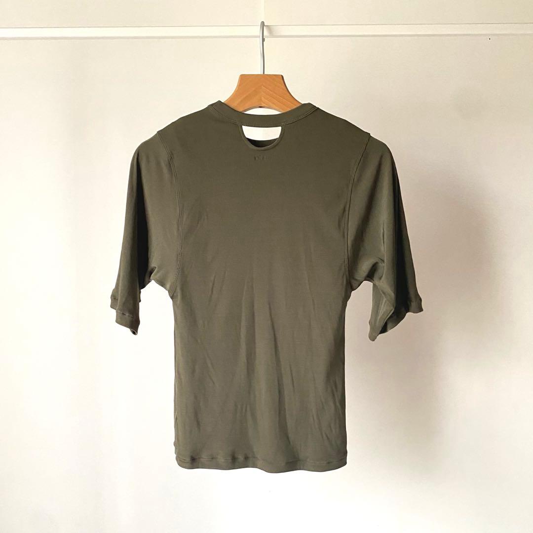 DÅWN No.4 CUP IN SHORT SLEEVES カーキ　トップス