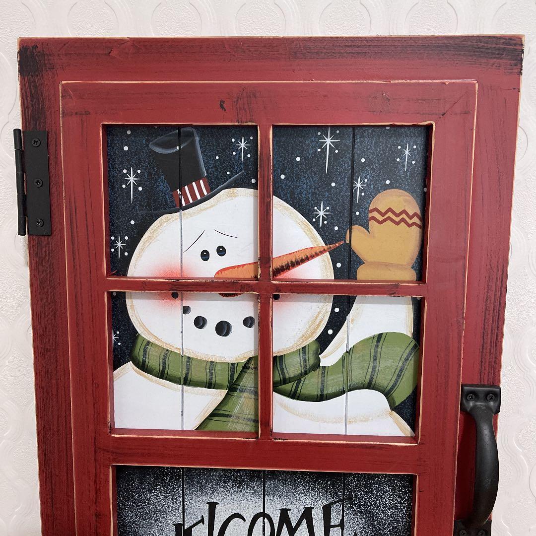 撮影小物　スタジオ　写真撮影　スノーマン扉