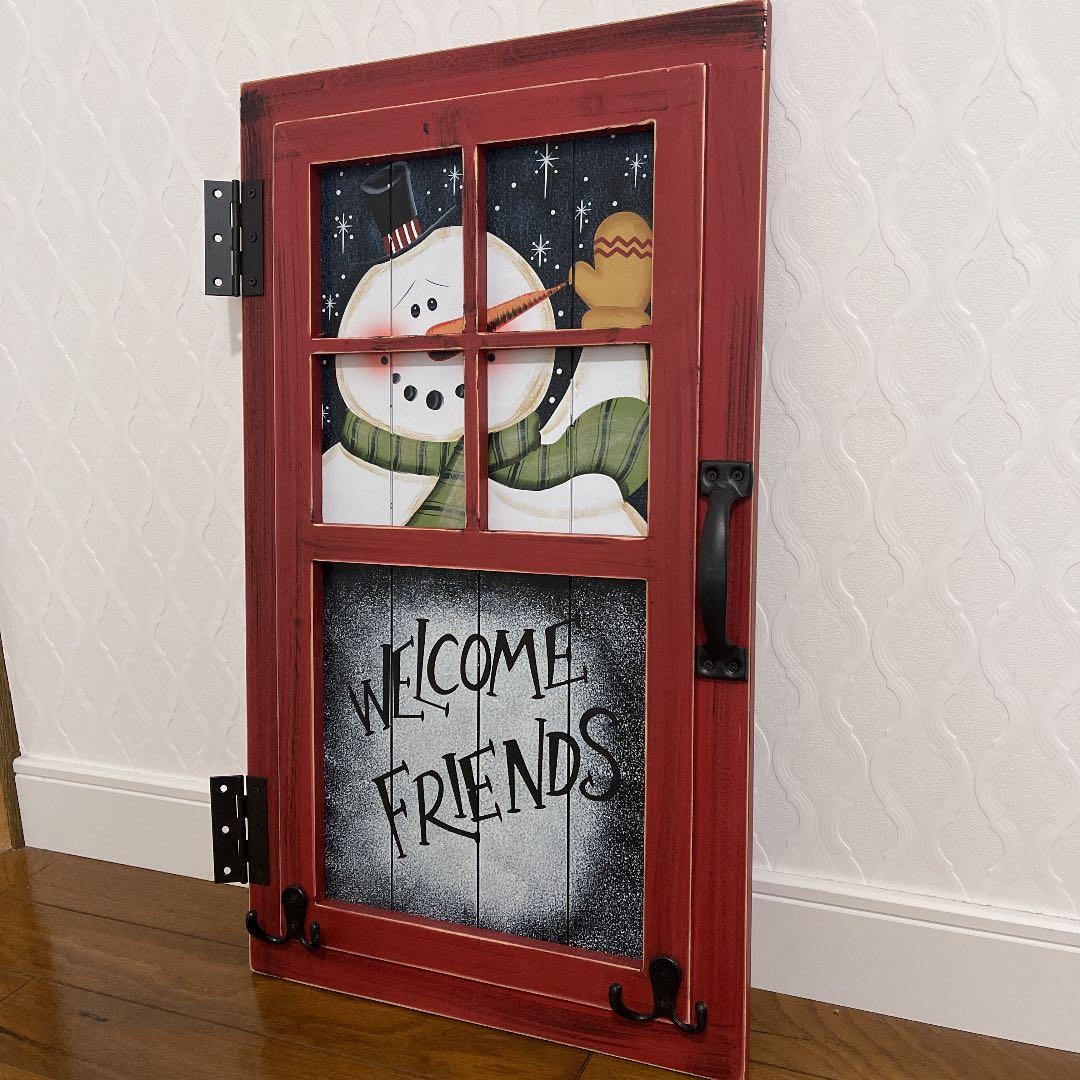 撮影小物　スタジオ　写真撮影　スノーマン扉