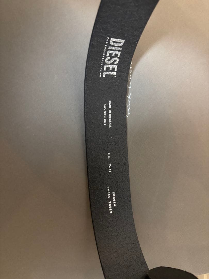 DIESEL ブラック ベルト 75