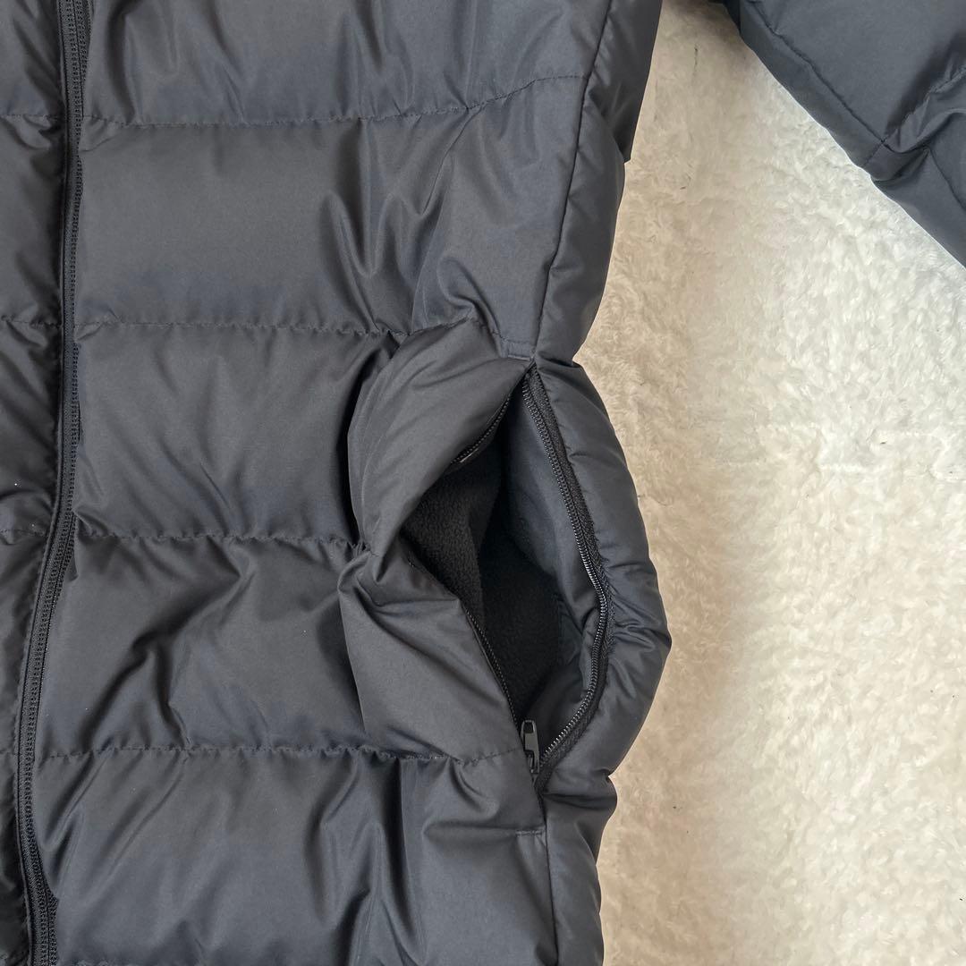 adidas ロングダウンコート ベンチコートブラック M 防寒