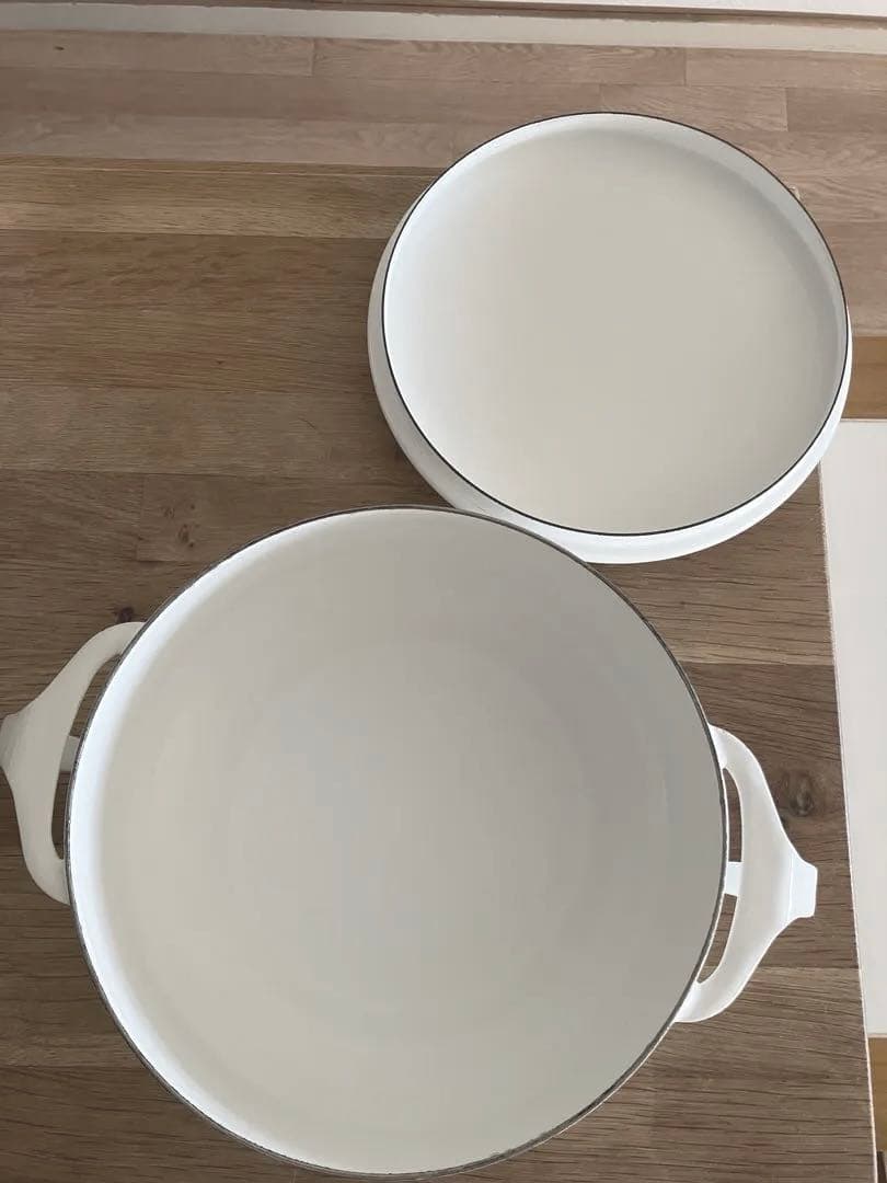 値下げ　DANSK ダンスク　ホワイト　両手鍋