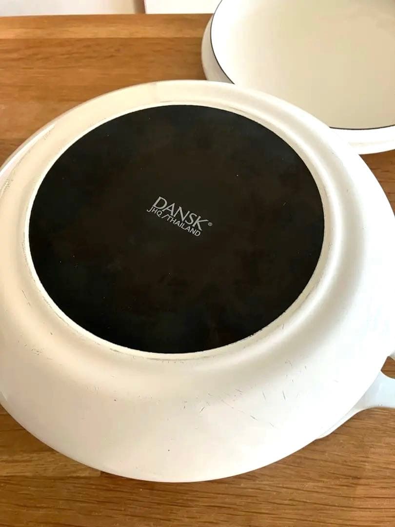 値下げ　DANSK ダンスク　ホワイト　両手鍋