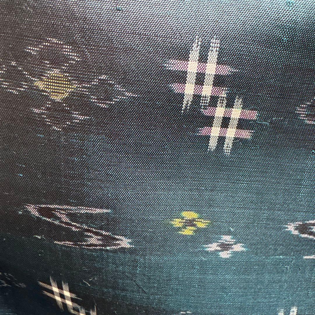 琉球絣　青緑　しつけ付き