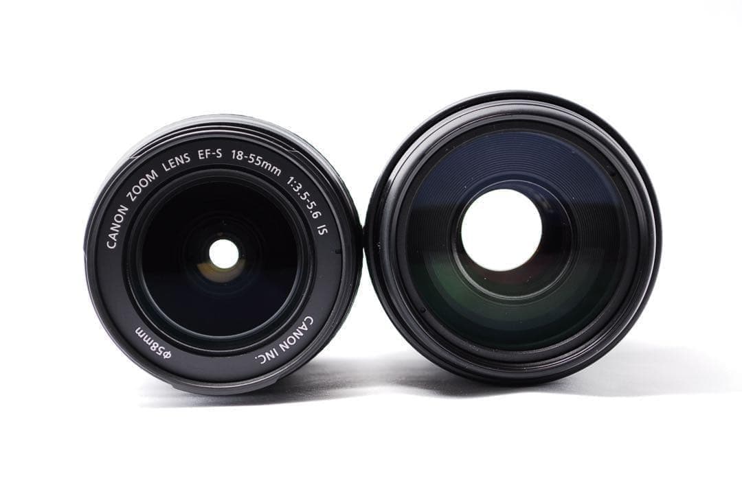 女性人気✨軽量✨手のひらサイズ✨Canon EOS Kiss X7✨Wレンズ