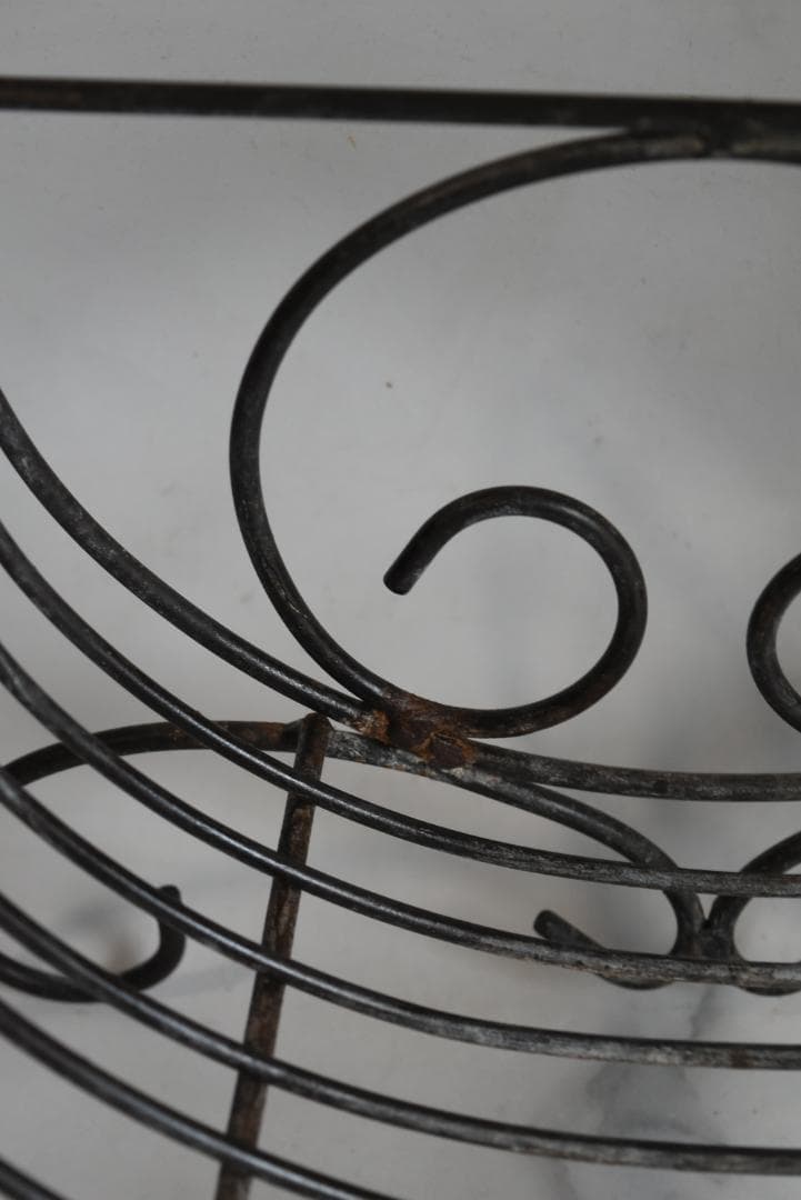 フランスアンティーク　アイアン　ディシュラック　美品　鉄　古道具
