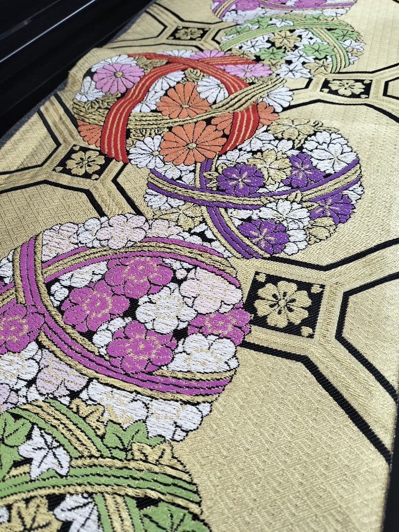 A897★逸品‼️手毬模様‼️ひな祭り‼️テーブルランナー2m16cm