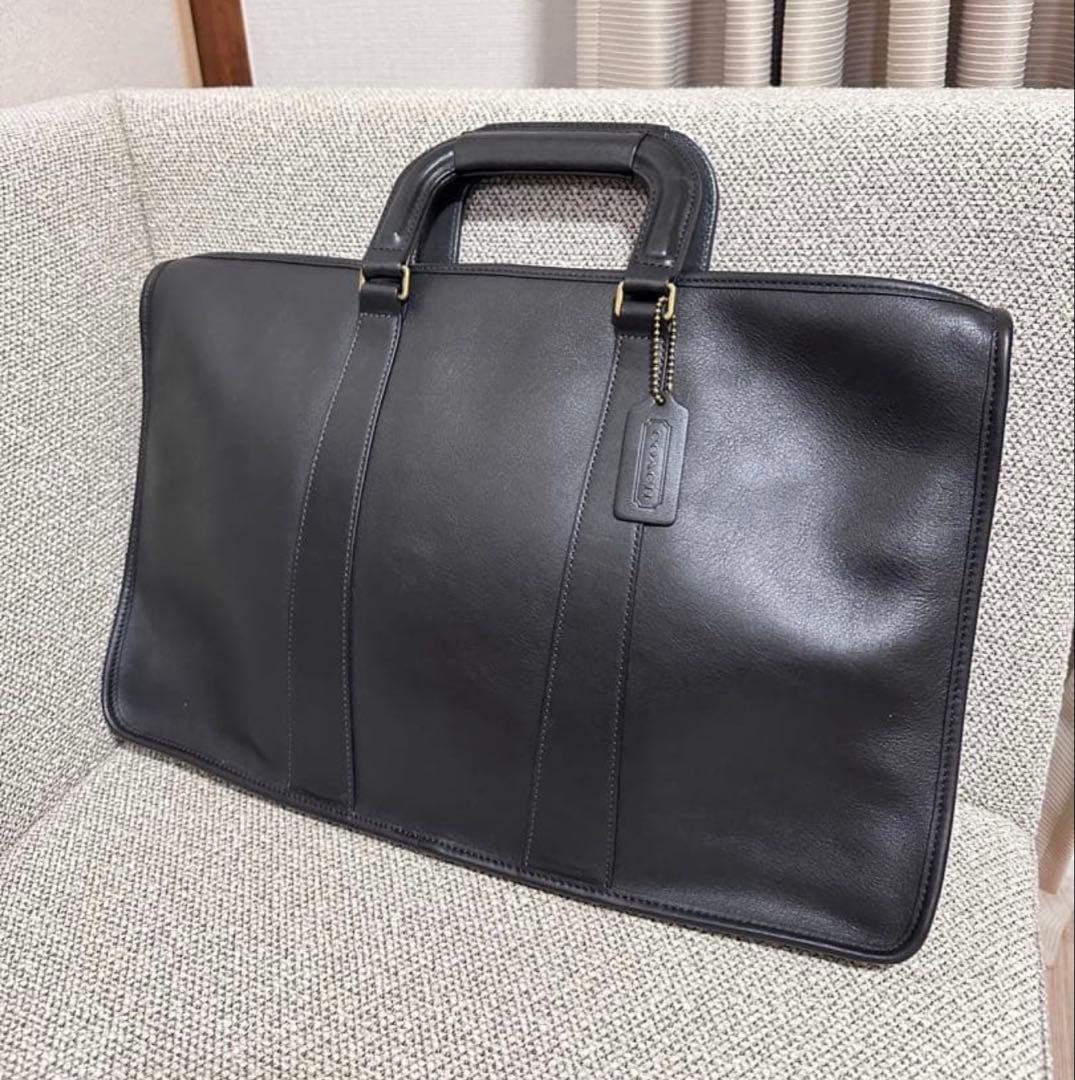 COACH オールドコーチ レザーブリーフケース A4メンズ