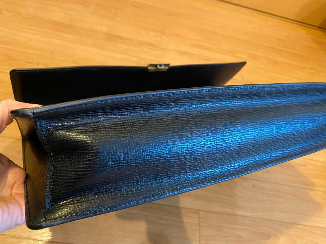 LOEWE レザー ビジネスバッグ ブラック