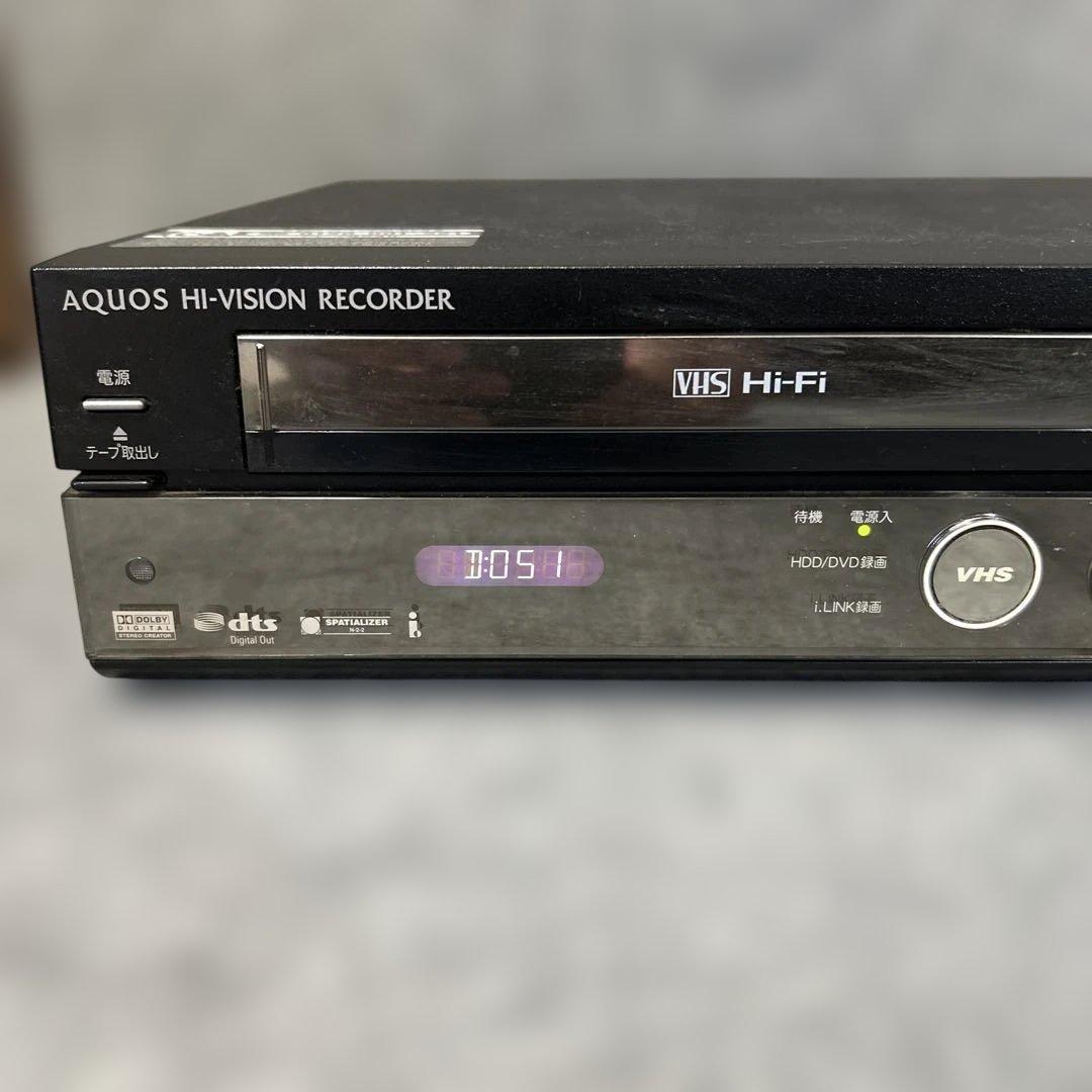 【HDD/DVD/VHS】SHARP AQUOS DV-ACV52