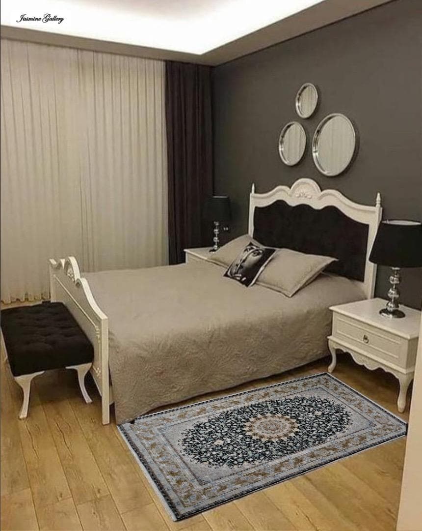 立体柄、144万ノット！本場イラン産 絨毯！70×120cm‐50001