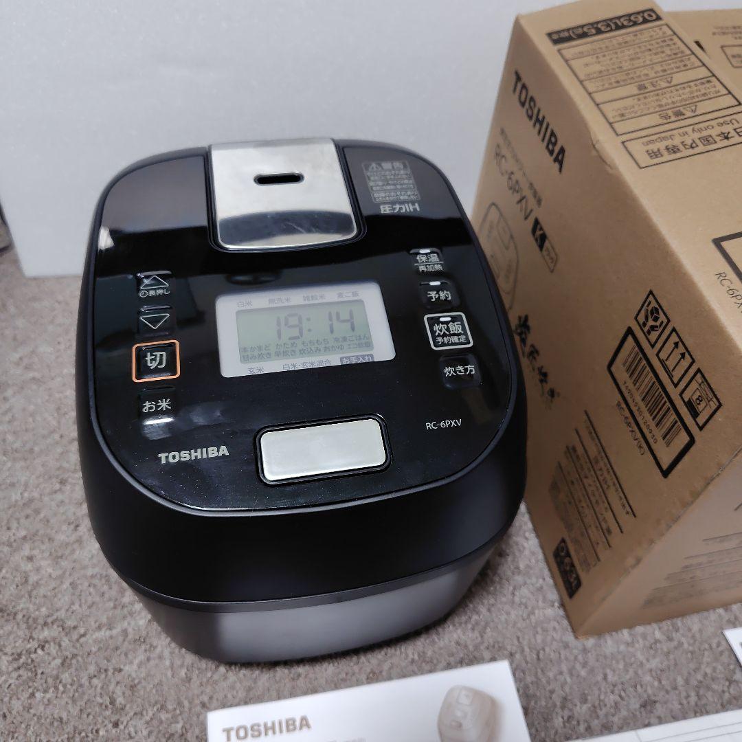 ♦2025年製　東芝　圧力IH炊飯器　RC-6PXVブラック　今月の10月購入