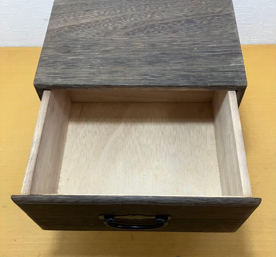 【小物入れ】桐　2段引き出し　ミニタンス　収納箱