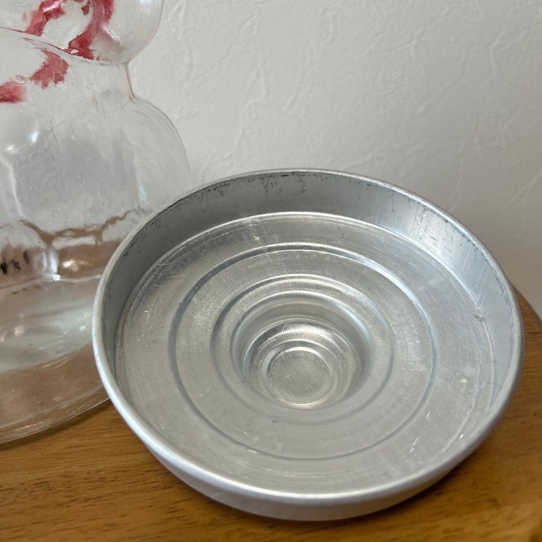 ガラス招き猫　菓子瓶　昭和レトロ 状態良品