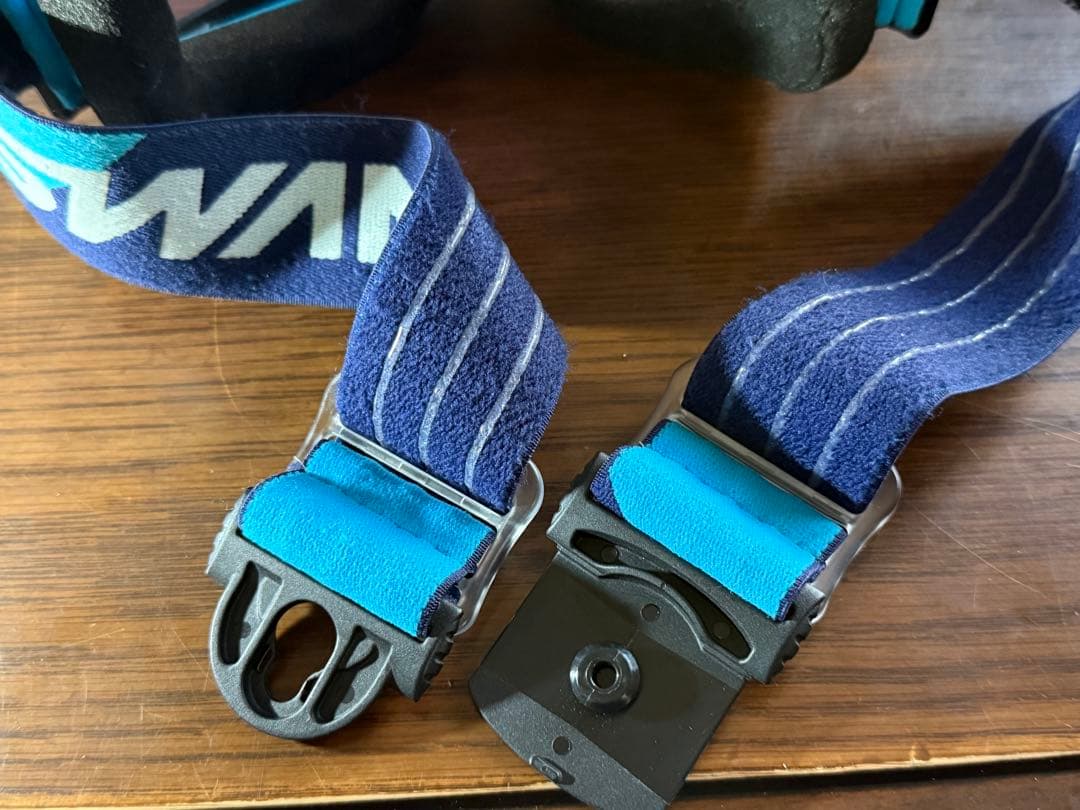 SWANS ゴーグル 青 全天候レンズ