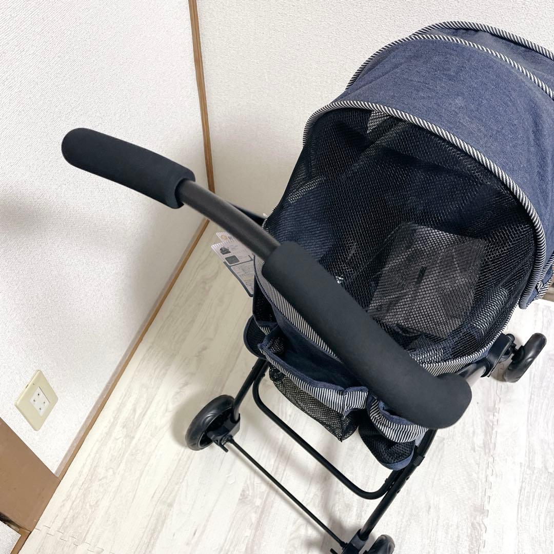 新品 タグ付き GEX わんわんカート スーパーライト 犬用カート デニム柄