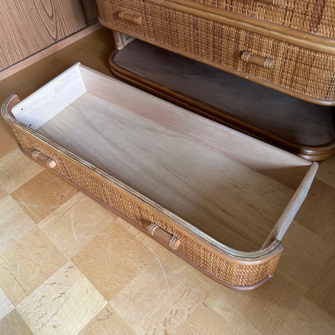 ラタン　籐　キャビネット　箪笥