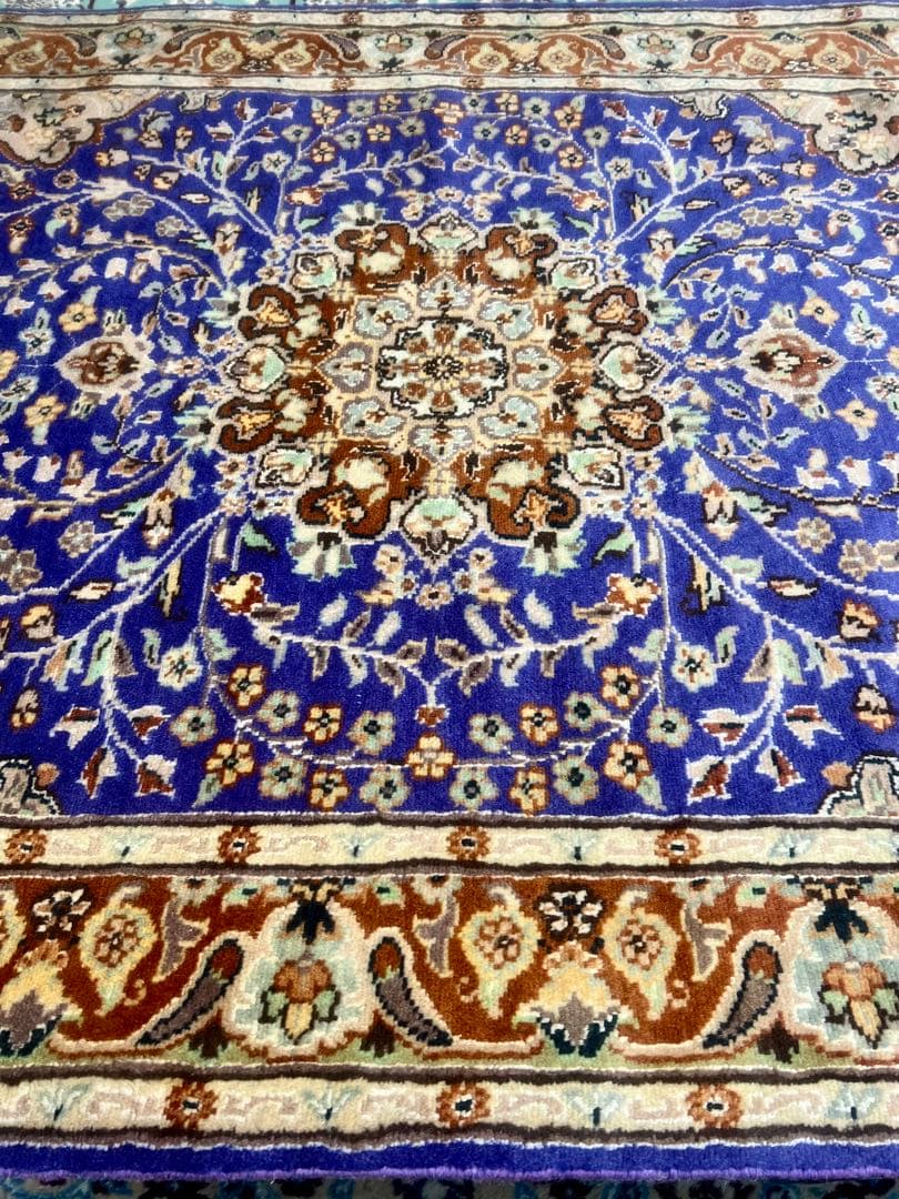 美しいデザインのパキスタンウールラグ/サイズ:190x120cm…. ak7。