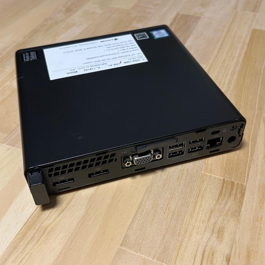 【Windows11ミニPC】HP EliteDesk 800 G3 DM