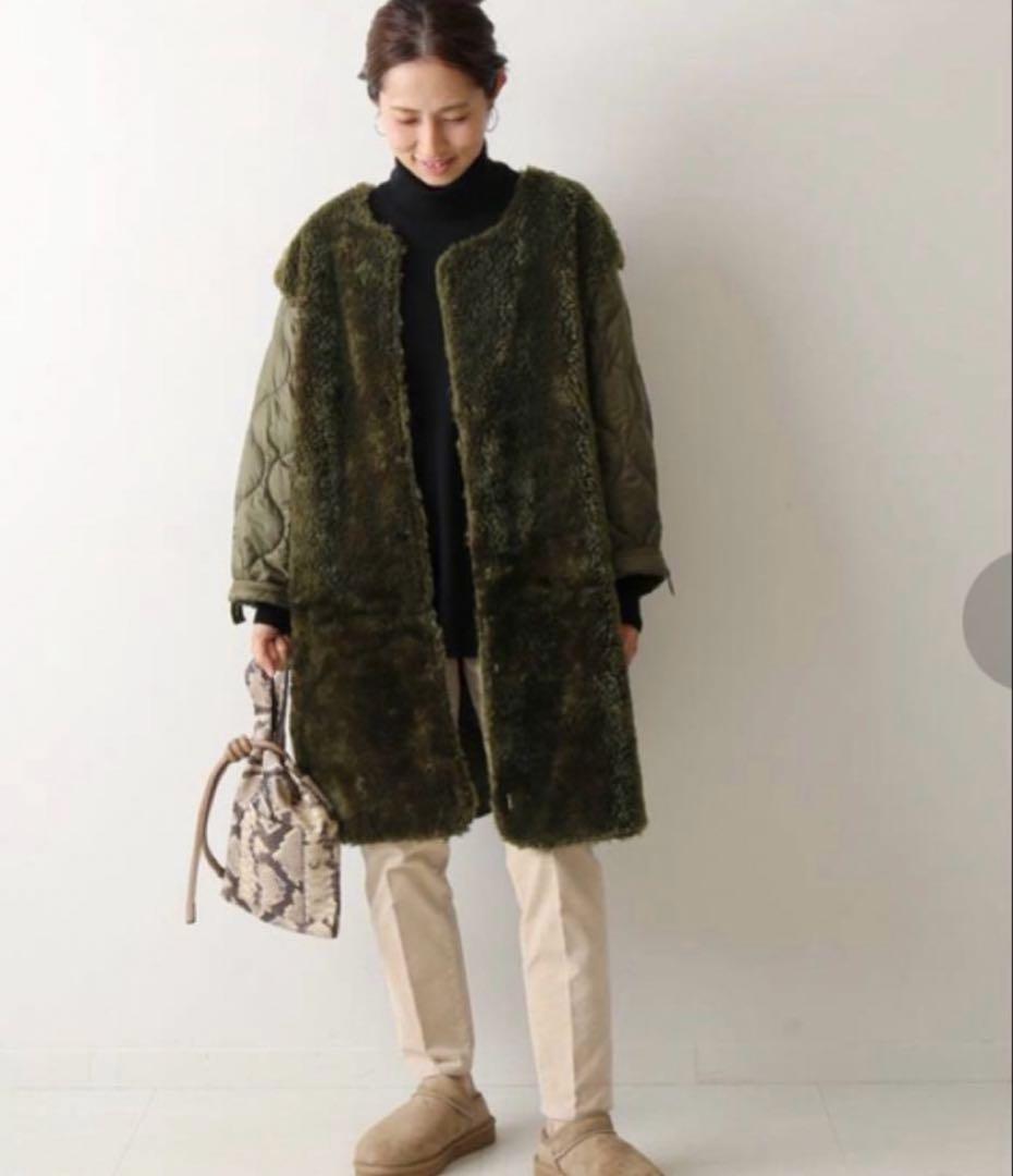 キルティングライナー付 フィールドパーカー モッズコートFRAMEWORK