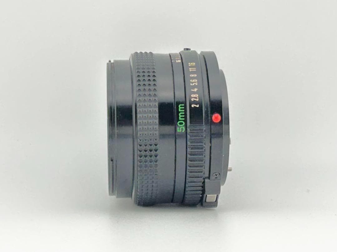 【完動品】　Canon A-1　FD 50mm 1:2 モルト貼替・動作確認済