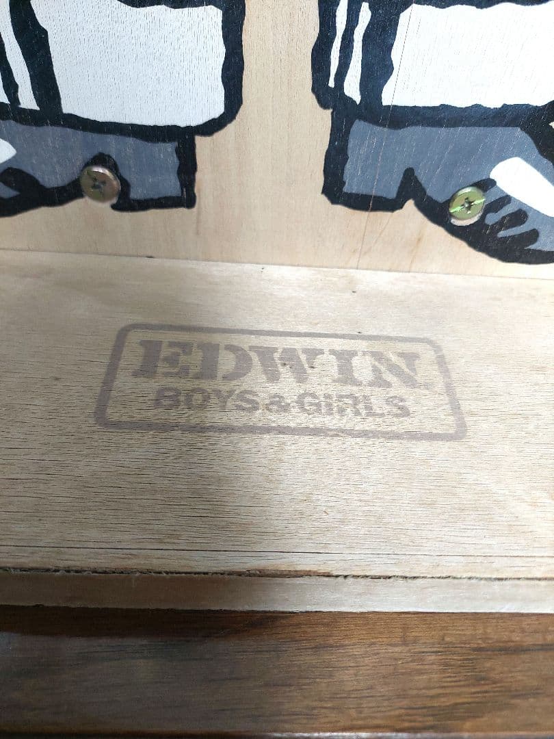 エドウィン【EDWIN 】BOYS &GIRLS 木製看板　90.5㎝　激レア
