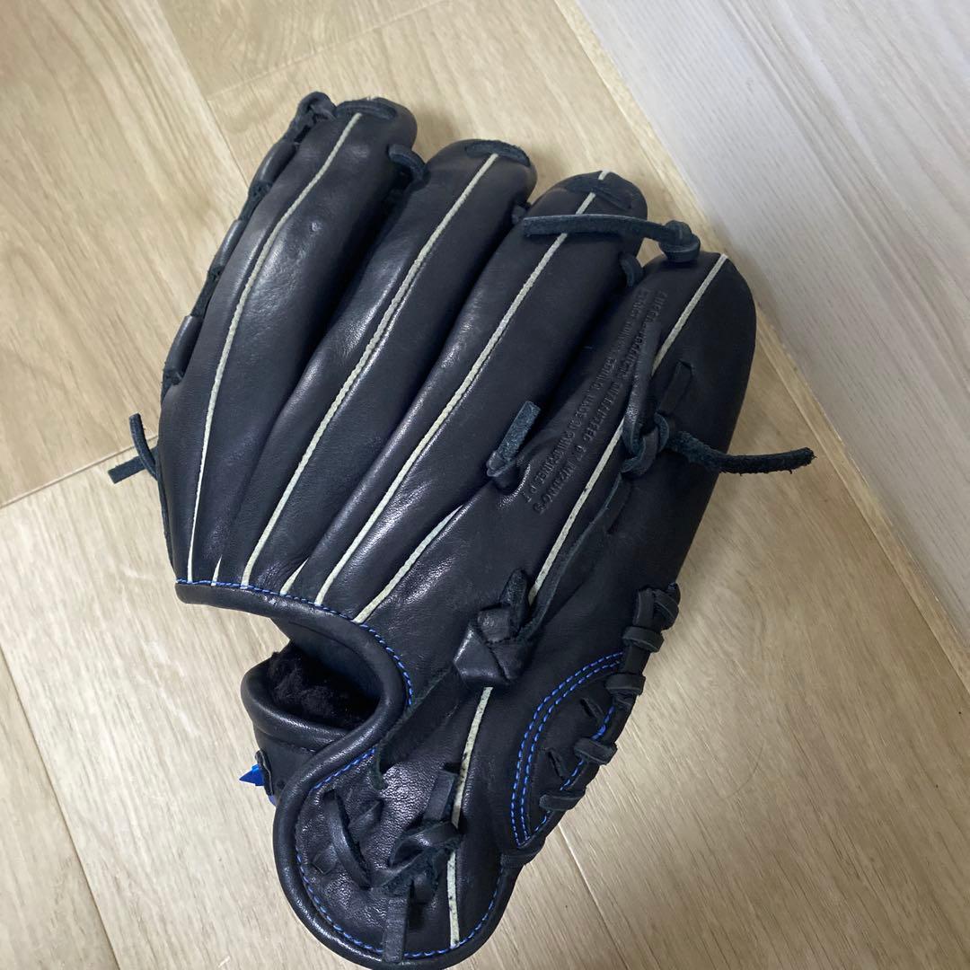 MIZUNO 軟式グローブ ブラック/ブルー