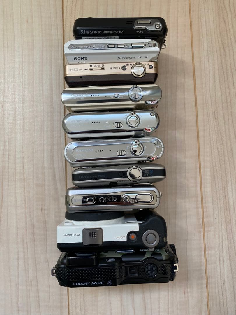 【ジャンク品】デジタルカメラ10台