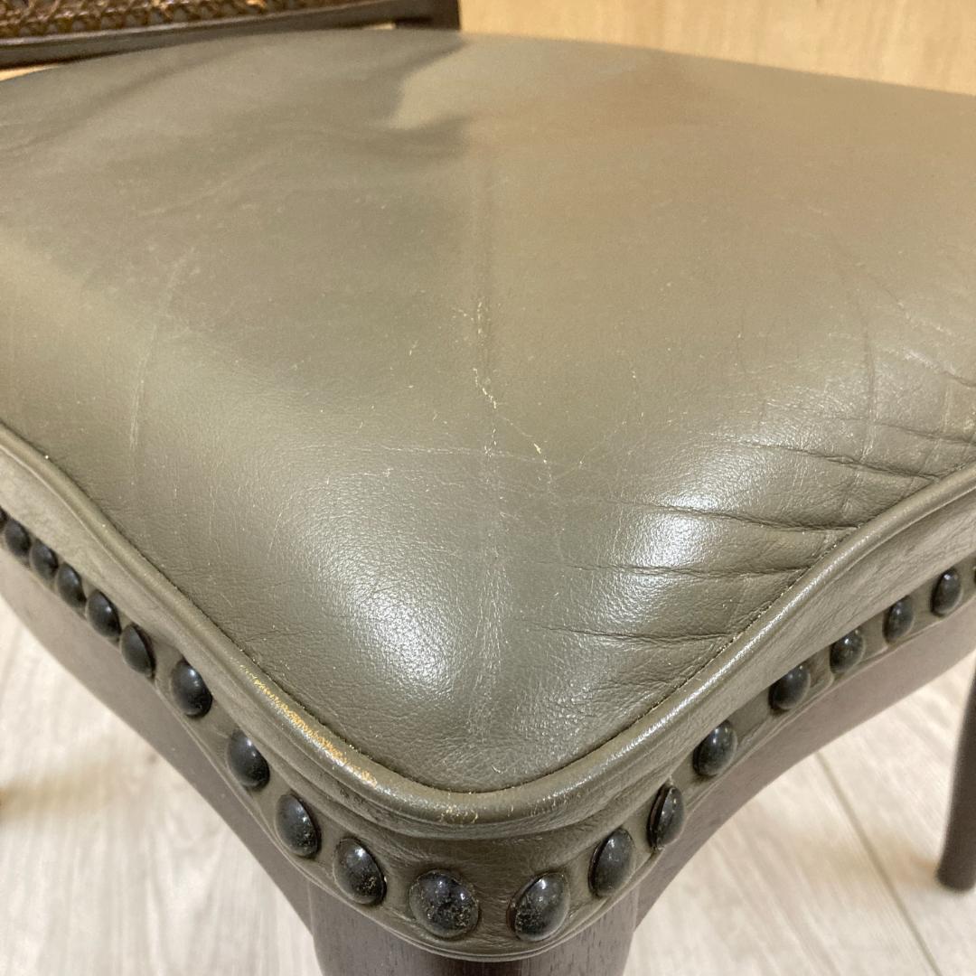 【マルニ】本革　ダイニングチェア ベルサイユ　椅子　 猫脚 B