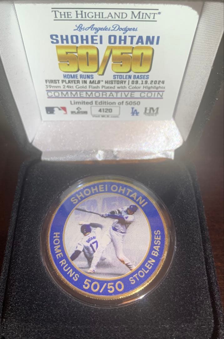 大谷翔平Shohei Ohtani 50/50 記念ゴールド　#4120