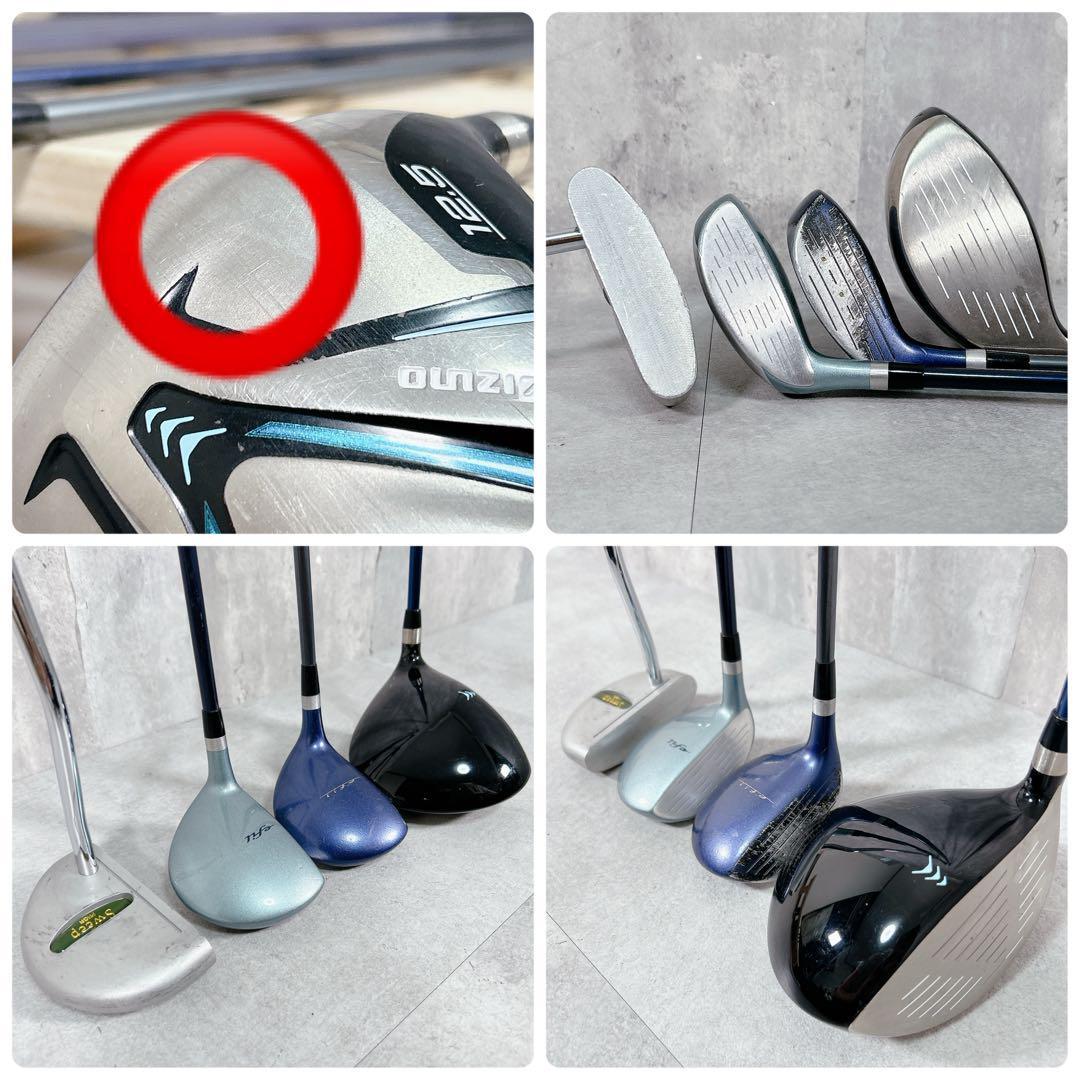 X800 ミズノ 他 レディース ゴルフ クラブ セット 9点 マンシングウェア