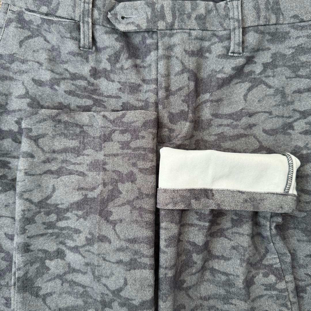 ブリーフィングゴルフ　パンツ　迷彩　グレー　S〜M相当　アーミー　カモ柄