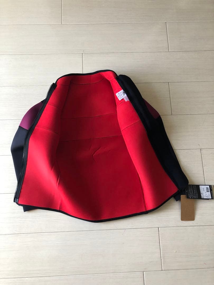 GULL 4mm SKIN JACKETタッパー ブラック/ボルドーLサイズ