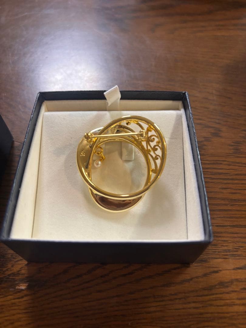 ミキモト　パールブローチ　グラスホルダー