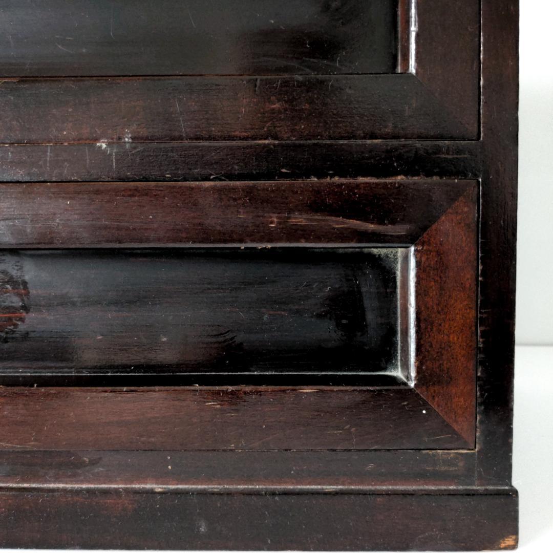 松本民芸 小抽斗 小引き出し 木製 チェスト 古道具 昭和レトロ ビンテージ