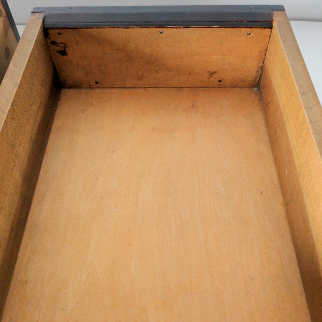 松本民芸 小抽斗 小引き出し 木製 チェスト 古道具 昭和レトロ ビンテージ