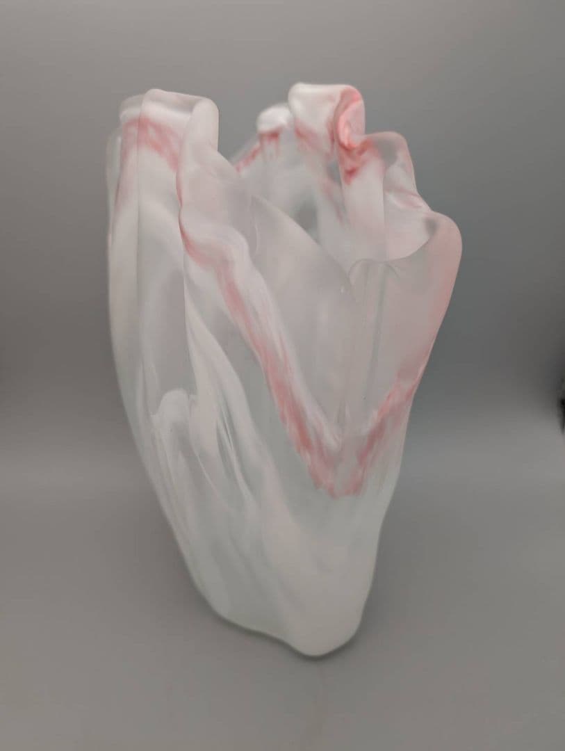 MURANO　ムラノ　ピンク　花瓶　置物　インテリア　イタリー製