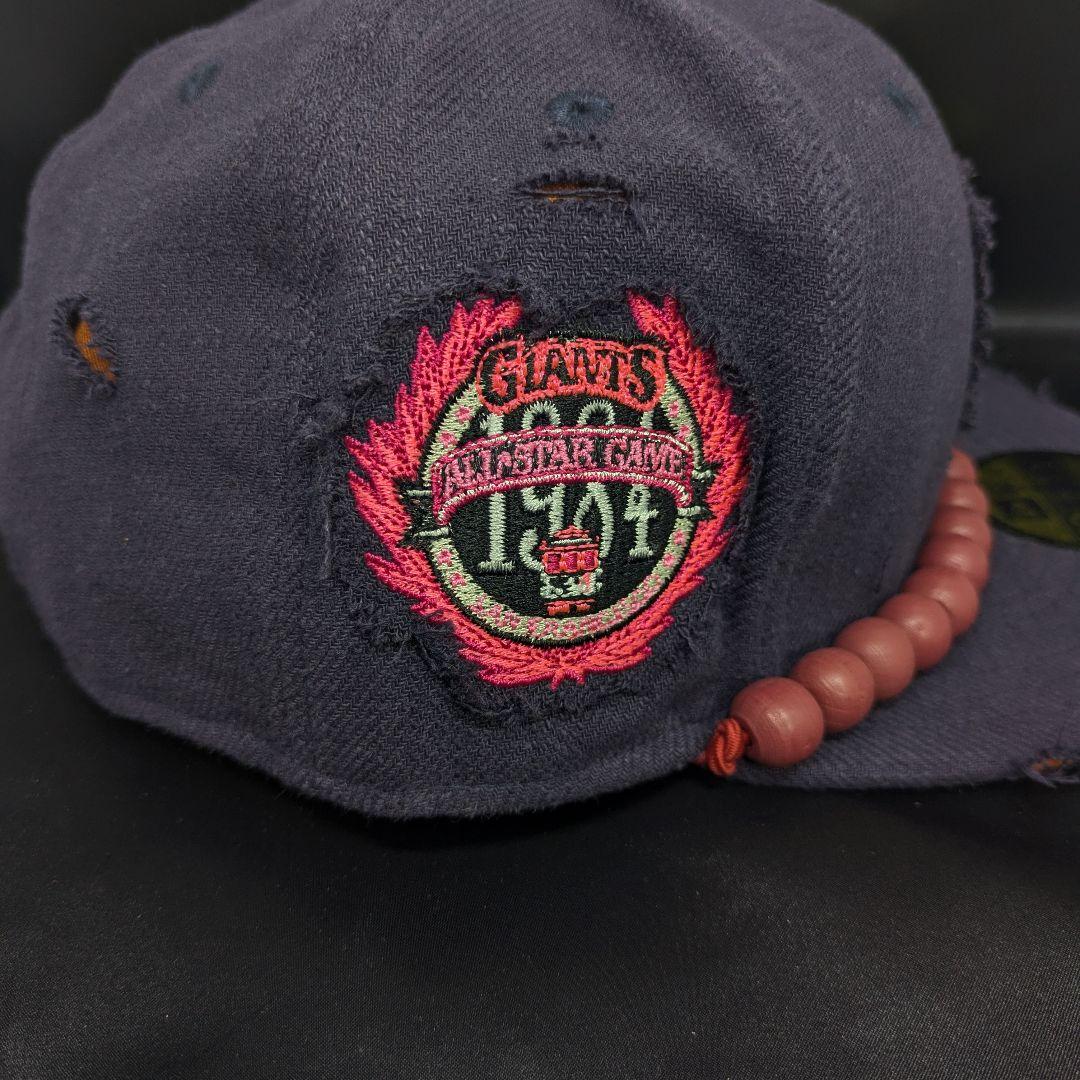 専用　海外別注　ニューエラ　ジャイアンツ　豪鬼　カスタム　数珠