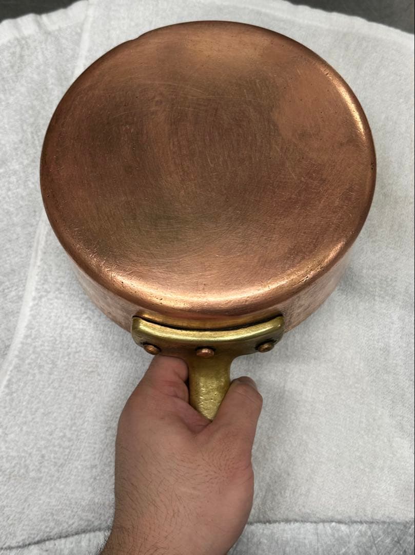 銅製鍋　2kg以上　35年もの　純度が高い　18cm