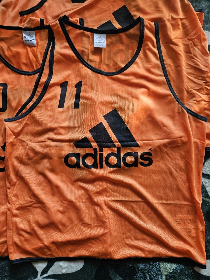 adidas アディダスビブス 10枚セット オレンジ